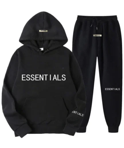 Black Essential Tracksuit