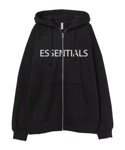 essentials black hoodie​