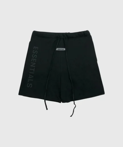 Essentials Fear of God Logo Shorts Black