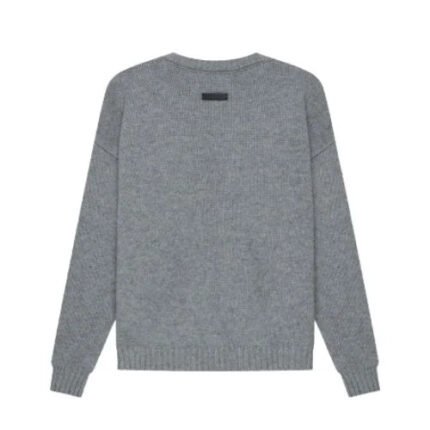 Essentials Overlapped Gray Sweater