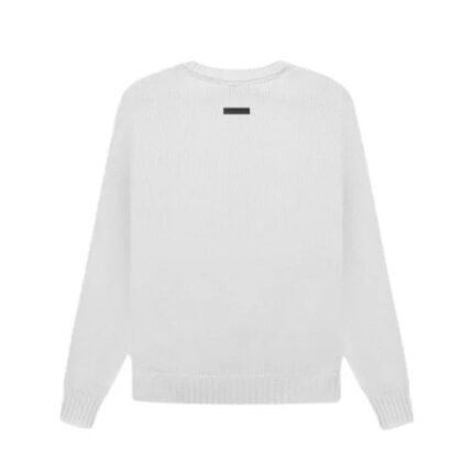 Essentials Overlapped White Sweater