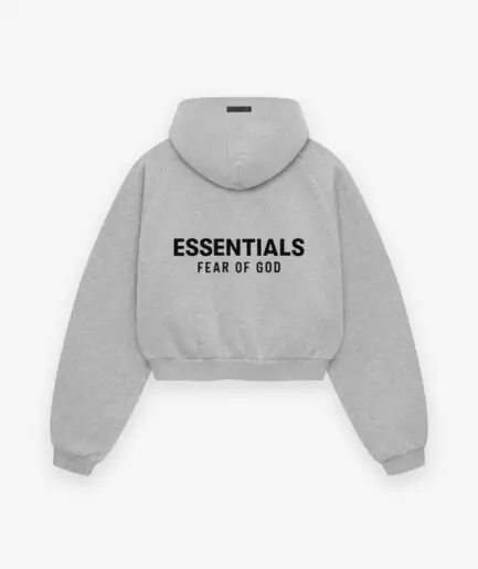 essentials hoodie grey